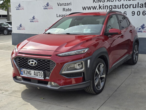 Hyundai Kona second hand 2018 roșu 1.0 T-GDI benzină